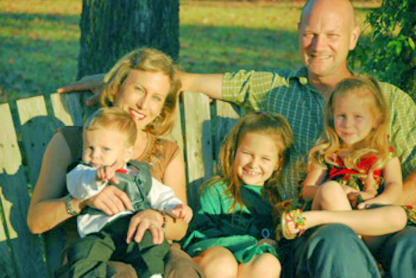 Image of Dr. K with her husband Greg Martin along with their kids Claire, Elba, and Myles