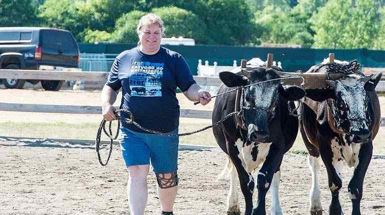 Dr. Brenda Grettenberger at Farm