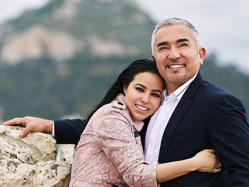 Image of Cesar Millan with his girlfriend Jahira Dar